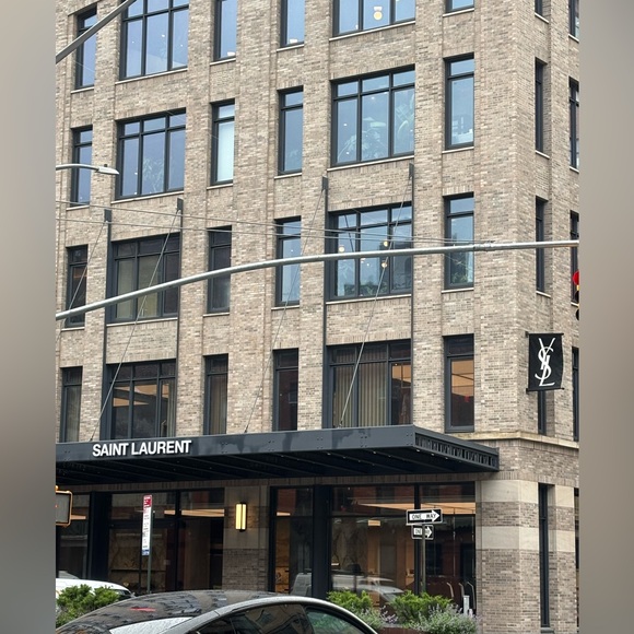 SAINT LAURANT PARIS/YSL LADIES BLACK SILVER STUD PLATFORM HEEL BOOTIES-9M - Picture 7 of 16